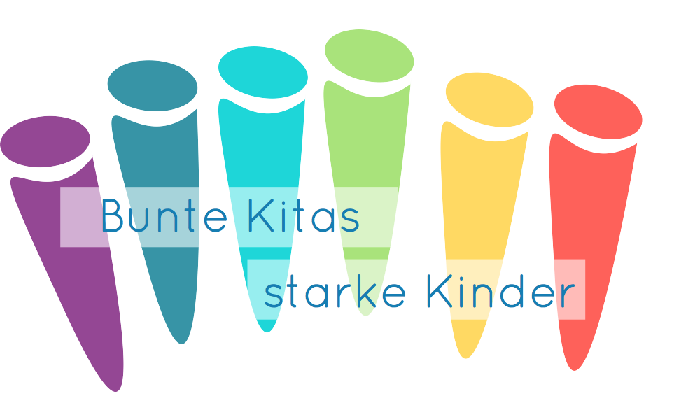 Logo des Porjektes Bunte Kitas - starke Kinder